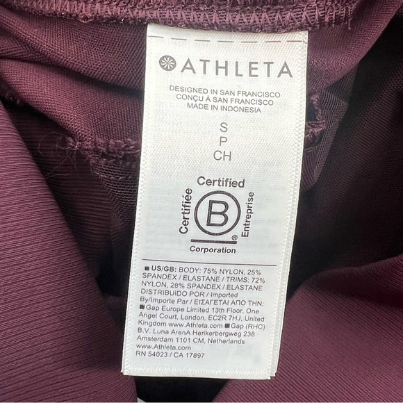 Athleta Venice High Rise Jogger garnet sz S - Picture 5 of 8